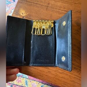 Vintage Christian Dior Leather Key Case